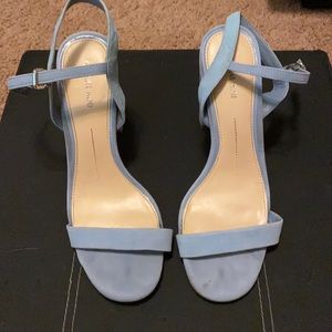 Gianni Bini Baby Blue Strappy Block Heels Size 9.5